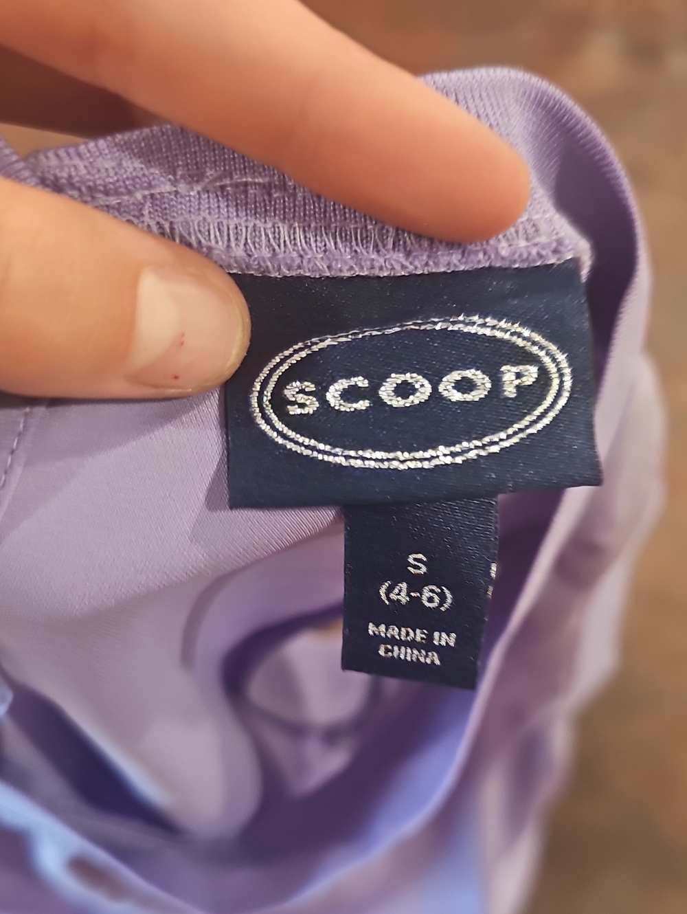 D Purple Scoop Dress Size Small - Picture 3 of 4